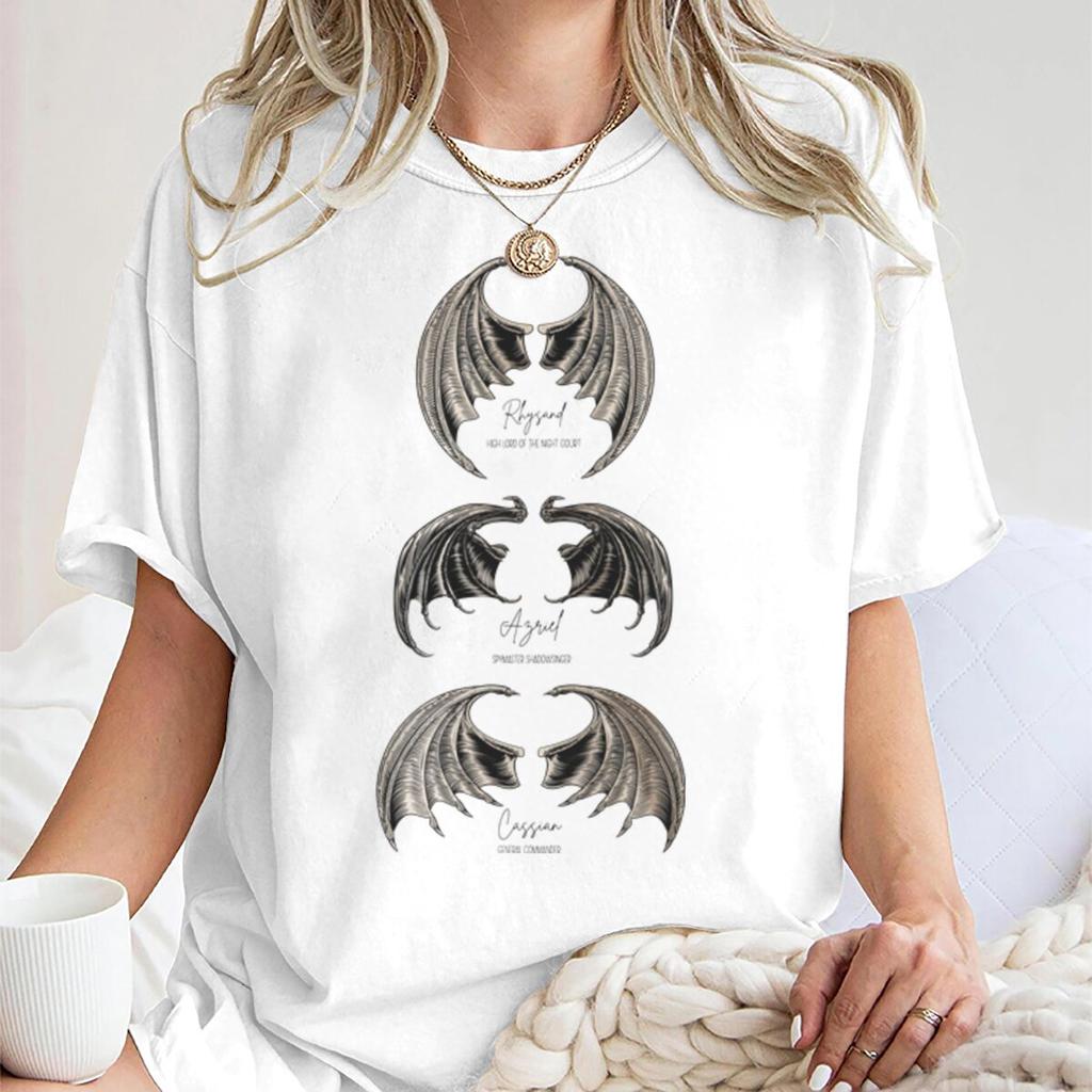 Vintage Dragon Wings Classic Tshirt Fourth Wing Bookish Graphic Tee Unisex Unisex Casual Bookworm Top Book Fan Gifts