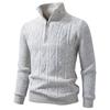 Men's Half Zip Pullover Sweater Warm Knit Long Sleeve Sweater for Fall Winter Casual Wear
