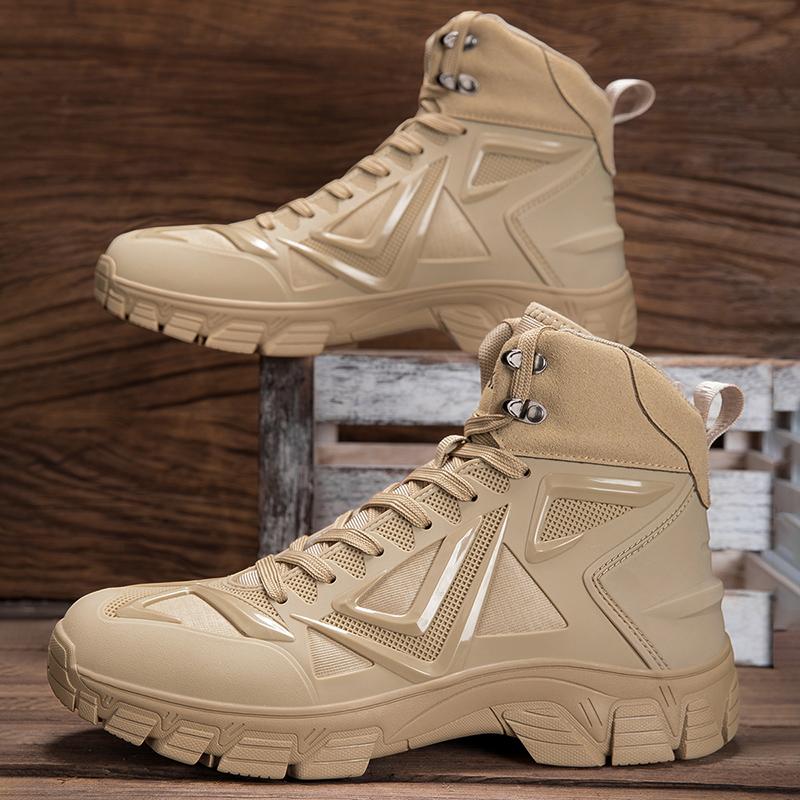 Botas Masculinas Outdoor Botas Desert Botas de Caminhada Sapatos de Tornozelo Para Homens Sapatos de Segurança para Trabalho