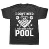 Funny 8 Ball Pool Player Billiards Graphic Tshirts Men Womens Fashion Casual Tshirt 100 Cotton Loose Oversized T Shirt