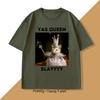 Yas Queen Slay T Shirt Men Women Sarcastic Humor Funny Rat TShirt Cotton Mens Clothing Animal Print Graphic T Shirts Clothing