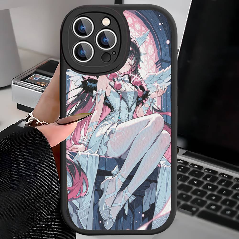 

Genshin Impact Columbina Phone Case For IPhone 11 12 13 14 15 16 Pro Max Plus Leather Cover iphone 13