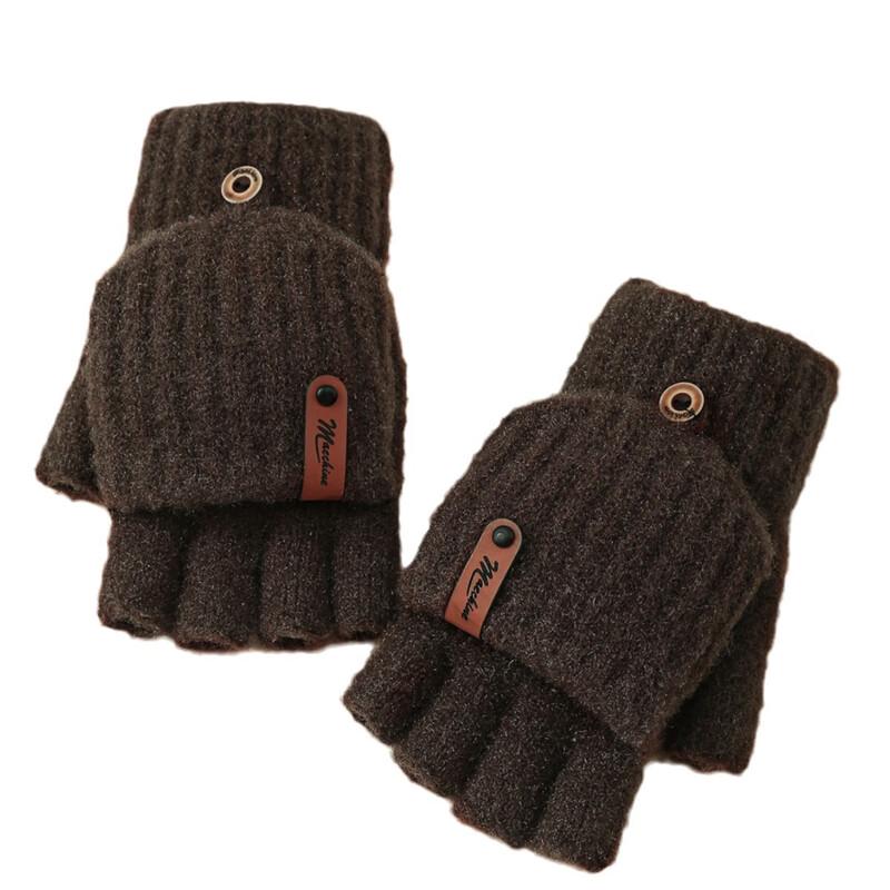 Half-Finger Flip-Top Warm Gloves