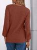 Women's Round Neck Knit Top Long-Sleeve Sweater