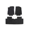 Black Nylon Floor Mats for Volkswagen Golf 8 (2014-2020) - Full Coverage, Dirt-Resistant.