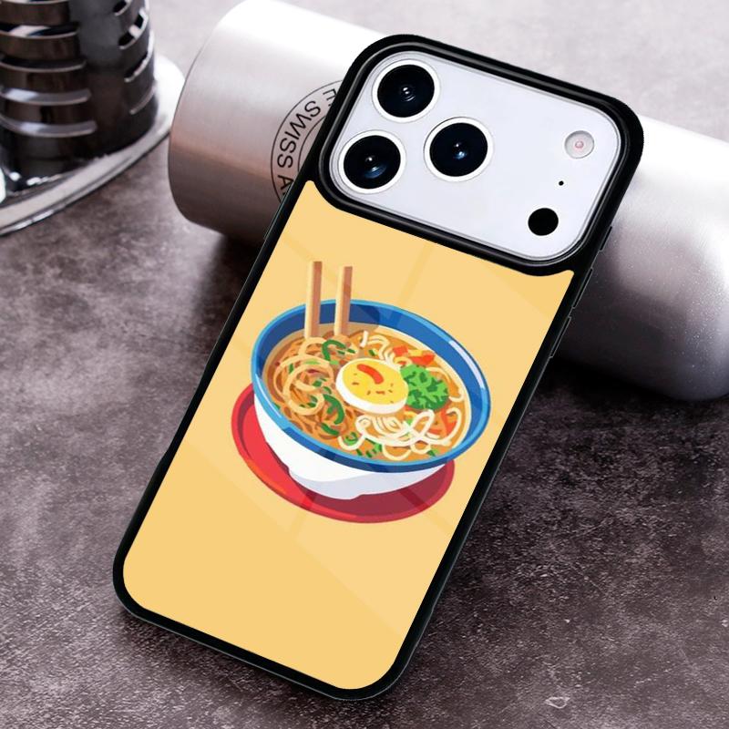 Eating Ramen Noodle Lovers Phone Case For iPhone 17 16 15 14 13 12 11 Pro Max Plus 17Air Soft Silicone Cover