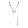 Style New Fashionable Butterfly Pearl Necklace With Adjustable Length And Tassels Unique