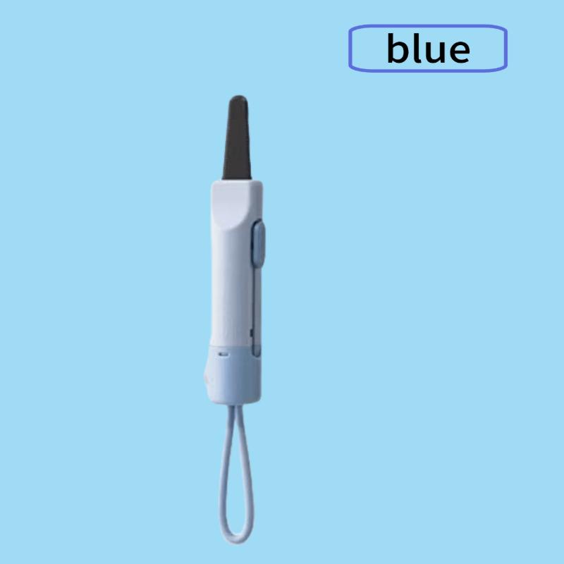 1pc Magnetic Letter Opener , Package Opener , Stainless Steel Serrated Blade, Portable Travel Design with Lanyard, Safe Non Damaging Tool for Cards