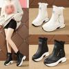 Fashion Platform Snow Boots Women 2025 New Winter All-match Inside Heightening Women's Fleece Thickened Warm Booties