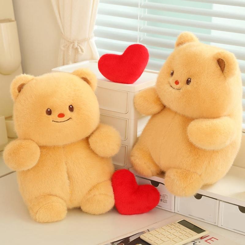 Voice Recording Love Heart Plush Bear Comforting Plush Toy with Sound Record Birthday Gifts for Children and Toddler