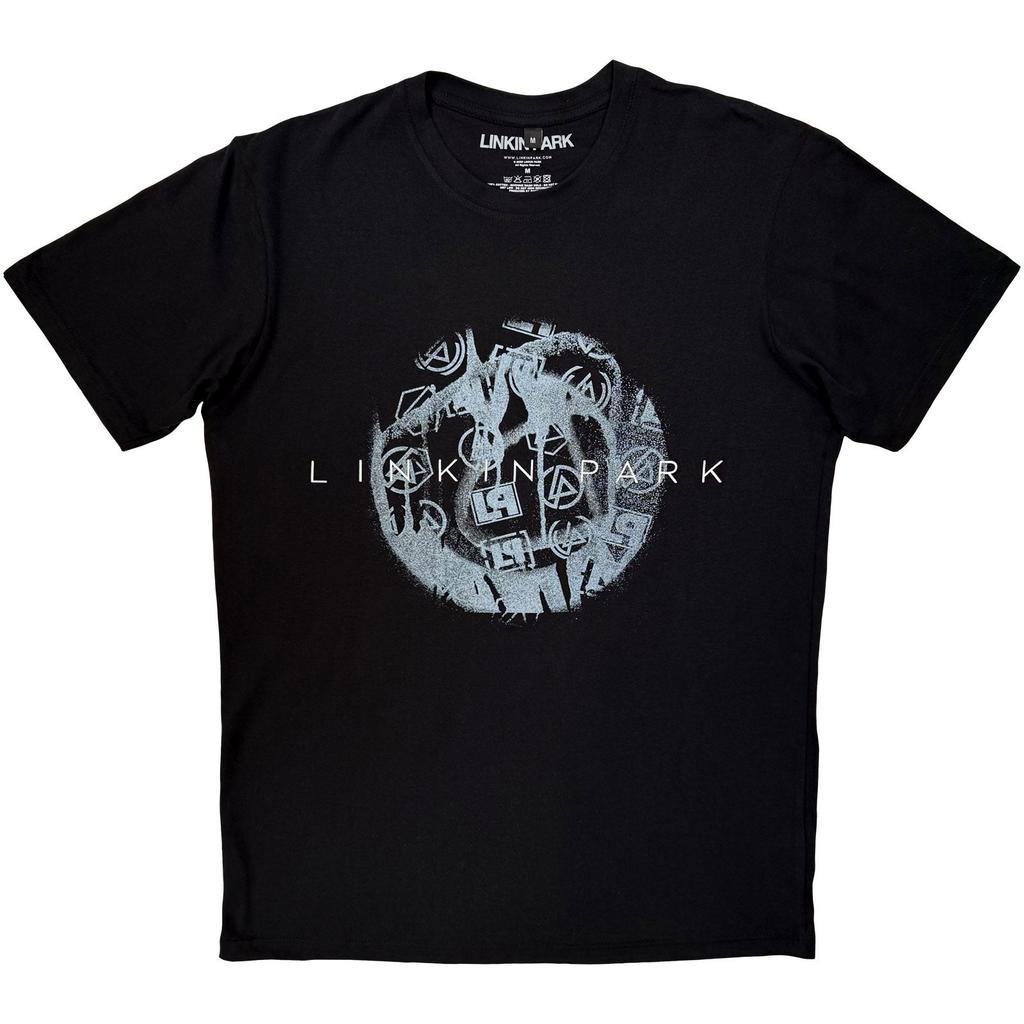 Linkin Park Premium Carbon TShirt Logo Blur Black OFFICIAL NEW