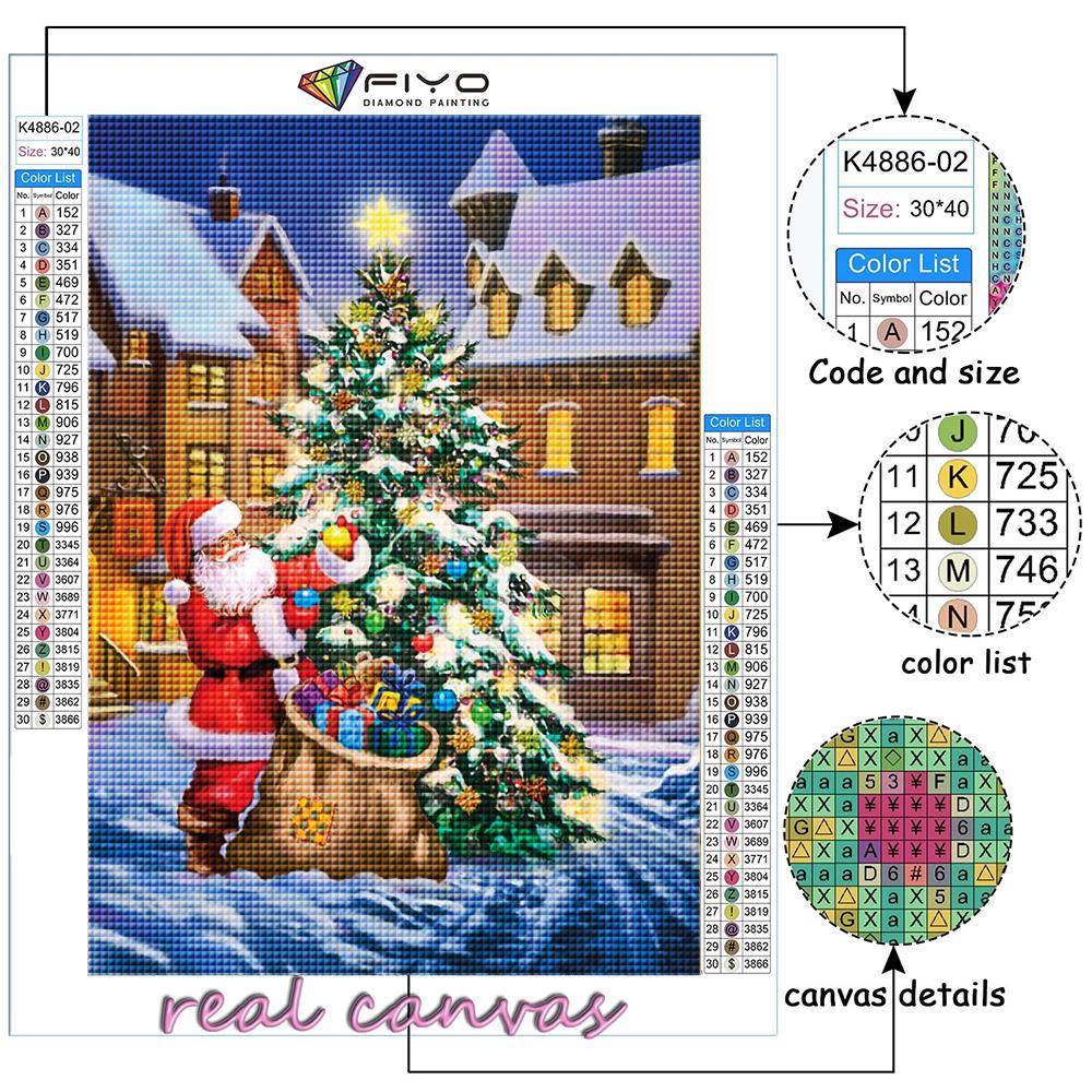 Diamond Painting Christmas Tree Santa Snowman Diamond Mosaic Craft Diamond Embroidery Painting