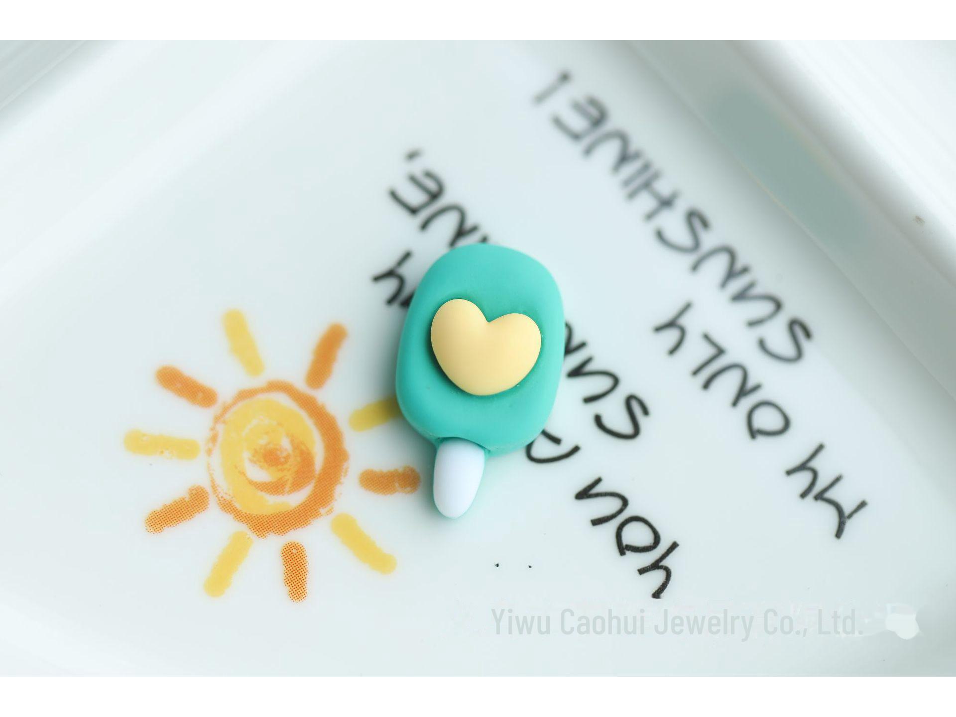 

Симпатичные украшения из смолы в виде печенья и жареного яйца, аксессуары для самостоятельного изготовления 2.0-2.3 cm