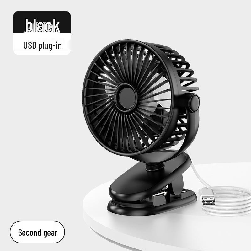 Portable Silent USB Mini Clip Fan for Office and Dorm - Strong Wind, Small Desktop Electric Fan