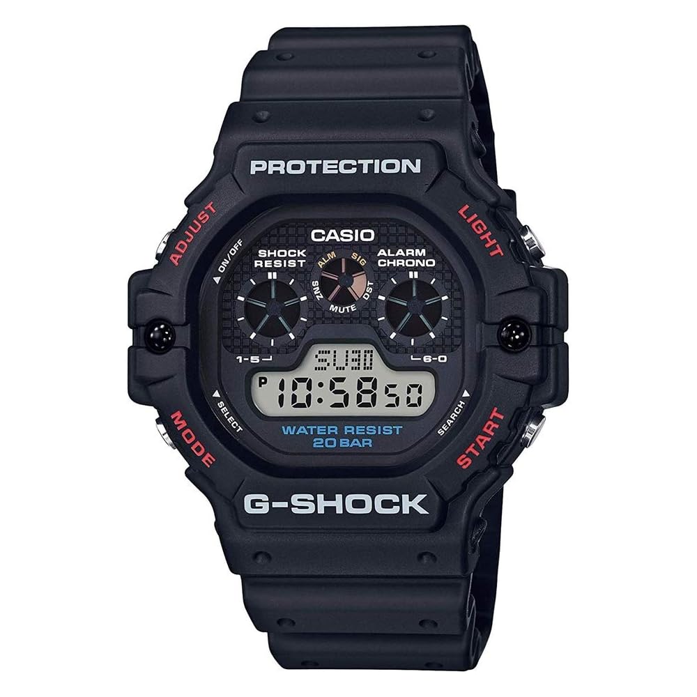 Casio G-Shock DW-5900-1 Men s Retro Digital Watch Black, Basic Model, Imported