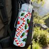 1PC Red Berry Leaf Christmas Seamless Print 750ml Color Plastic Sports Water Bottle Leakproof Flip Straw Lid Suitable for Sports Office Home Use