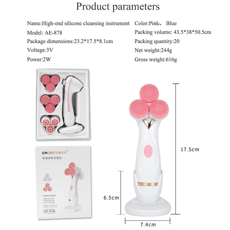 Cleansing Brush Sonic Nu Face Rotating Cleansing Brush Galvanica Facial Spa System Can Deeply Clean Remove Blackheads