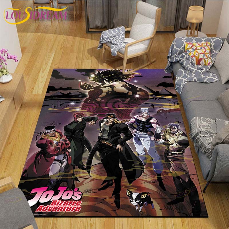 

Японське аніме JoJo Bizarre Adventure Підлога Нековзкий килим Килимок для кімнати Кухня Ванна підлога Водонепроникний килимок 100cm x 120cm