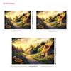 2D Dreamy Countryside Backdrop Magical Sunset Cottage Studio Photo Background Cloth