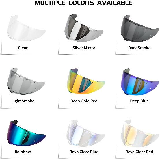 for RF 1400 Helmet Visor Replacement, Motorcycle Helmet Tinted Visor Face Shield Compatible for CWR-F2 Z8 X15 NXR2 (Shade and sun protection)
