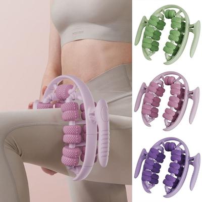 Entspannungsring Klemme Beinmassagegerät 360° Rundum-Massage 26 Rollen Körpermassagegerät Linderung Müdigkeit Rollmassage Wadenmuskel Entspanner