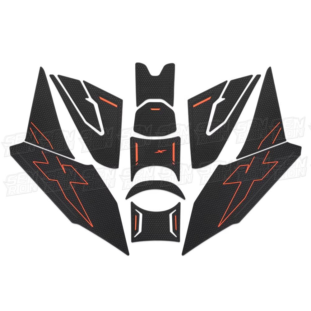 

Zongshen 150X Motorcycle Anti-Scratch Foot Peg and Fuel Tank Stickers - 26 Styles червоний