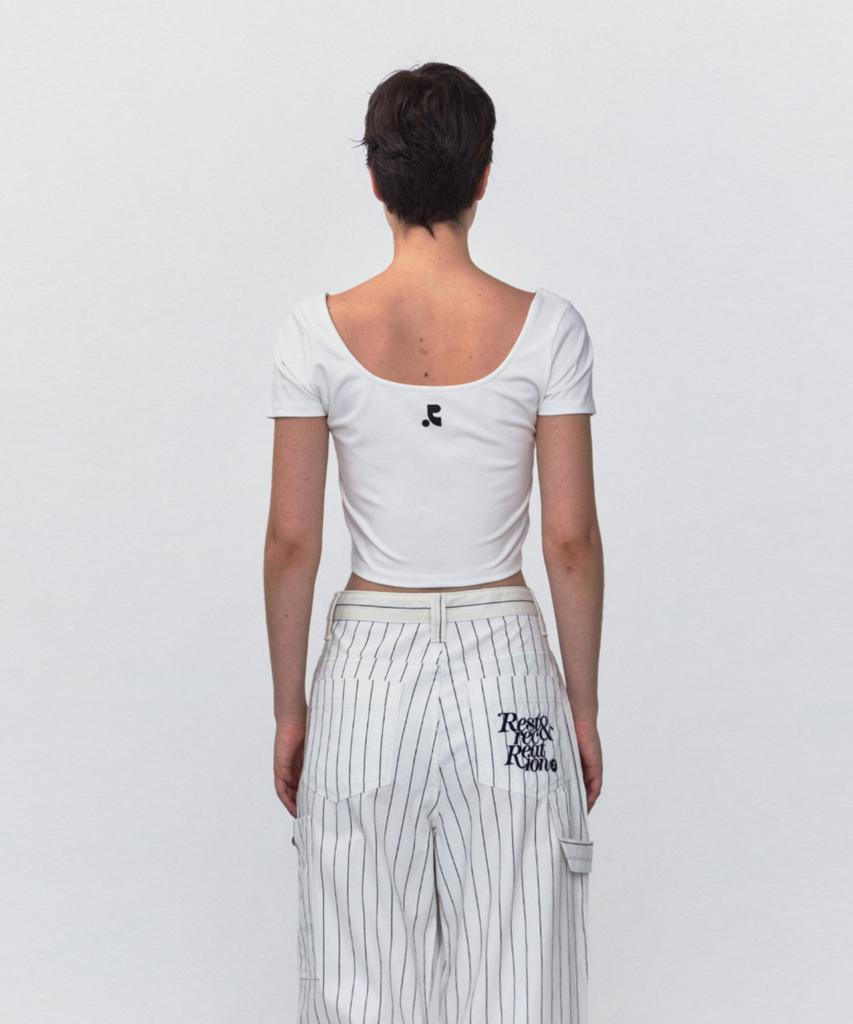 REST&RECREATION Rr Strap Crop Top_White
