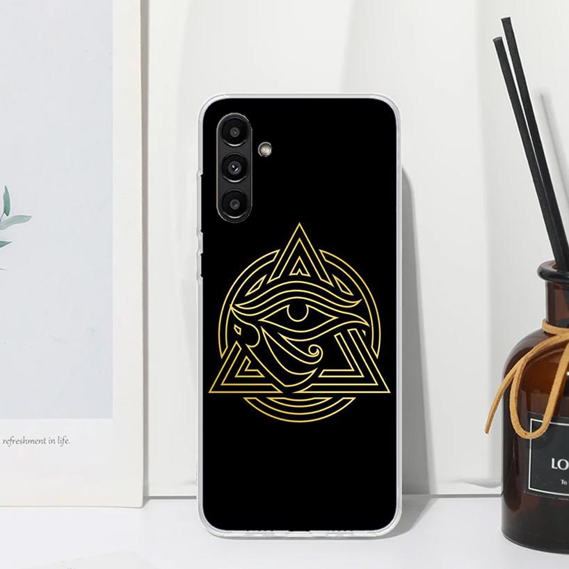 Sacred Eye of Horus Egypt Fresco Phone Case For Samsung Galaxy A17 A37 A57 A16 A26 A36 A56 A15 A25 A35 A55 A14 A24 A34 A54 A13 A