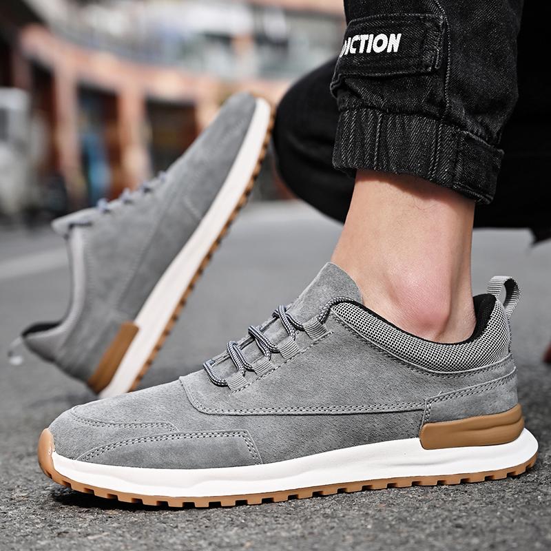 Fashion Classics Style Mens Hiking Shoes Lace Up Men Sport Shoes Outdoor Jogging Trekking Male Sneakers 2025 New Trendy Casual Sneakers