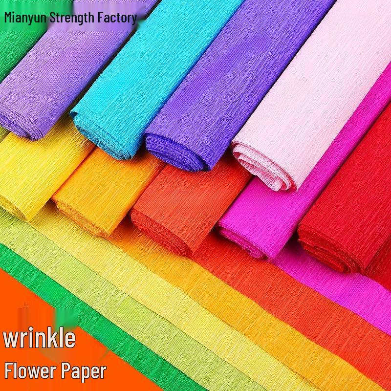 Verdicktes Crêpe-Papier für Origami-Blumen