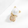 1pc Cute Cat Brooch for Women Men Delicate Kitten Animal Brooches Pins Jewelry Accessories Party Birthday Gifts
