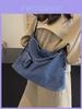 Borsa Tote in Denim Street Style per Donna con Chiusura Magnetica e Tasca per Cellulare