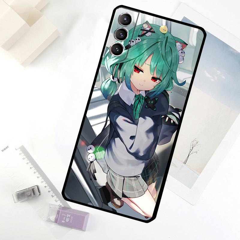 Uruha Rushia Hololive Girl Phone Case For Samsung Galaxy S25 FE S20 FE S21 S22 S23 S24 S25 S26 Ultra S10 S25 Plus Cover