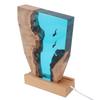 Diver Night Light Colorful LED Wooden Resin Ocean Bedside Lamp Desktop Art Ornament For Office Bedroom Living Room Decor