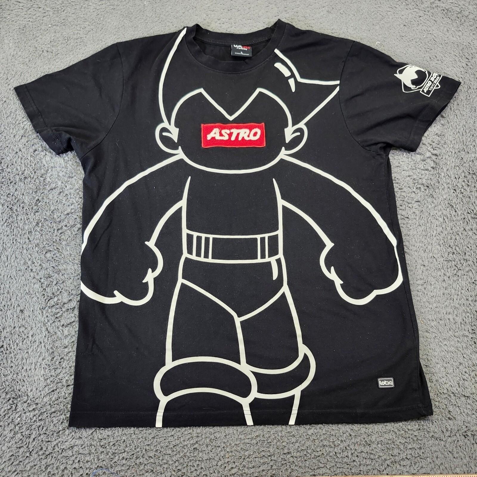 Lobo Astro Boy Tokyo 2020 Graphic Print Anime Manga RareBlack Size L Unisex T-Shirt S