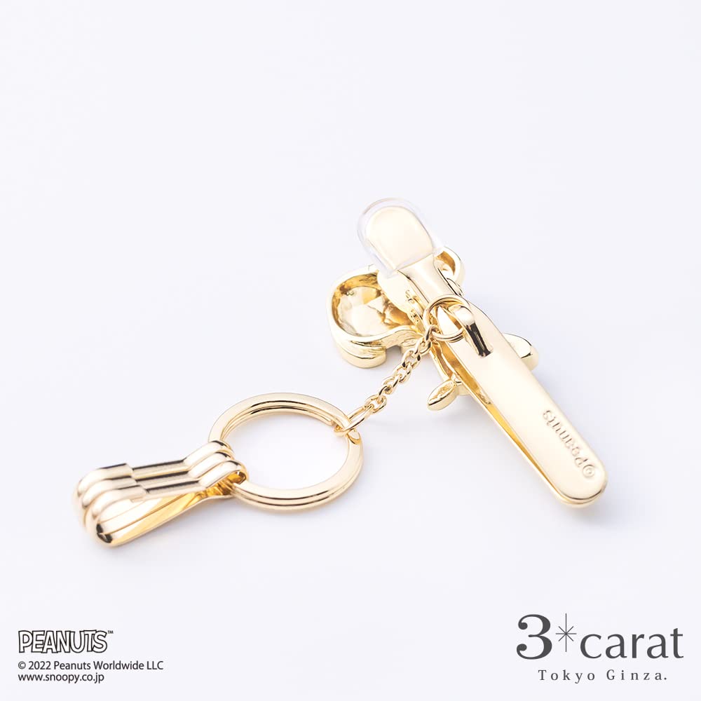 PEANUTS Bag Key Snoopy and Woodstock Bag Popular Snoopy Goods [Three Carat] Clip, Keychain, Charm,
