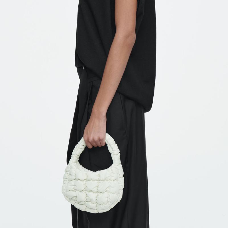 New COS Polyester Cloud Bag Handbag Small Size Women's Light Green 1171064030