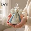 Religious Keepsake Gift Prayer Quilt Angel Ornament, Filled Love Faith Christmas Decoration, Handmade Look Quilted for Xmas Tree, Door Mantel