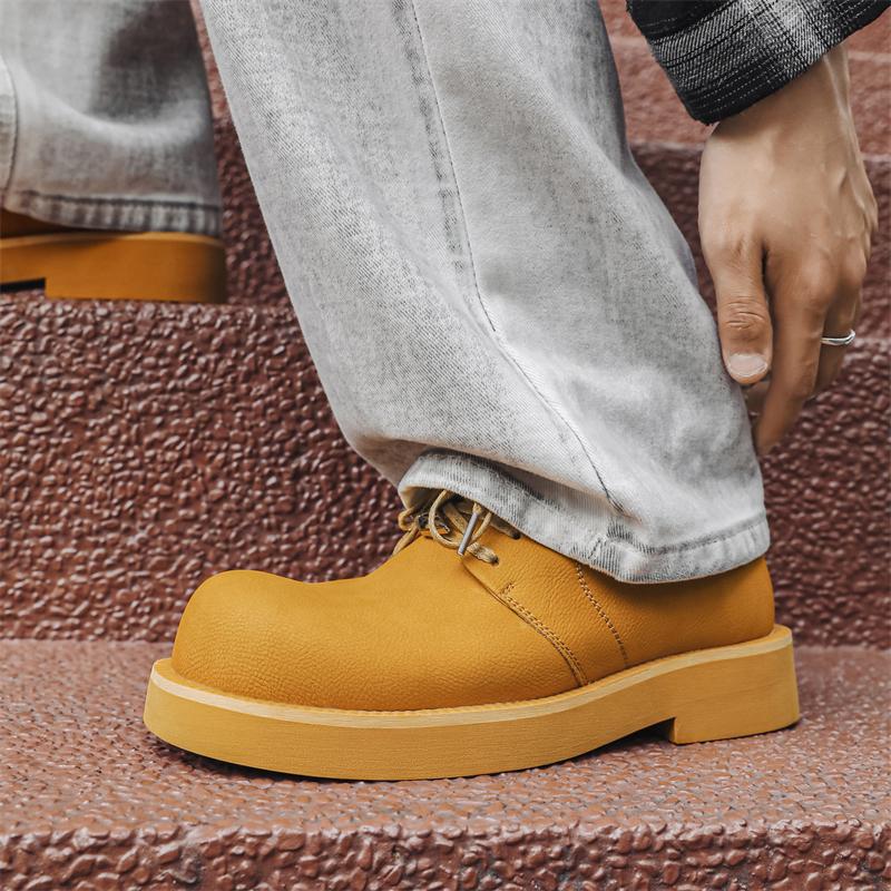 Casual men's thick soled shoes New designer style Leisure and Fashion Party High quality shoes Derby lace-up