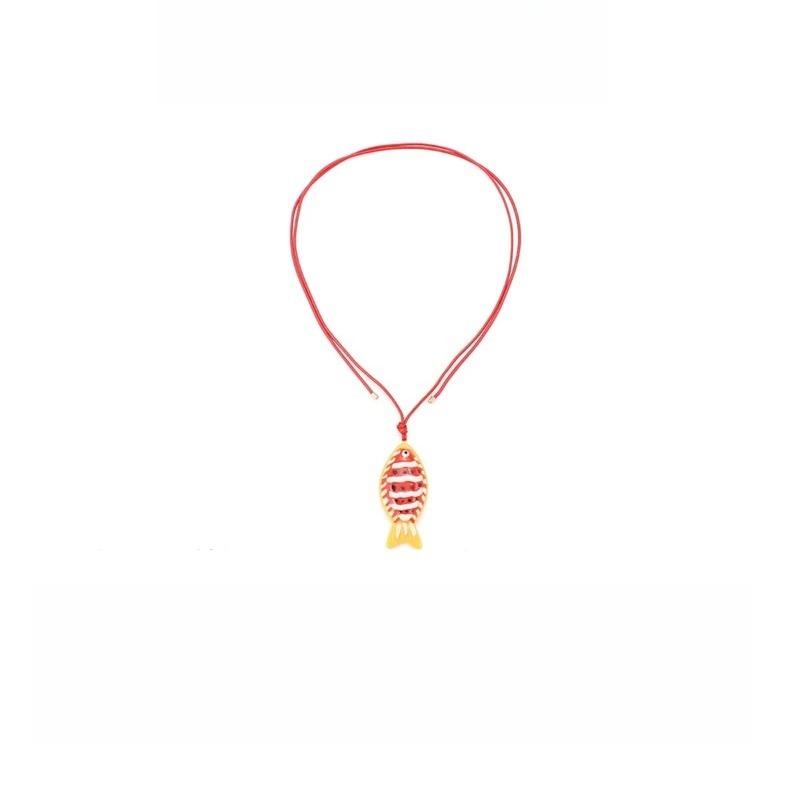 Colorful Animal Fish-shaped Pendant Necklace Summer Beach Party Necklace Jewelry Accessories Cute Korean Style Jewelry