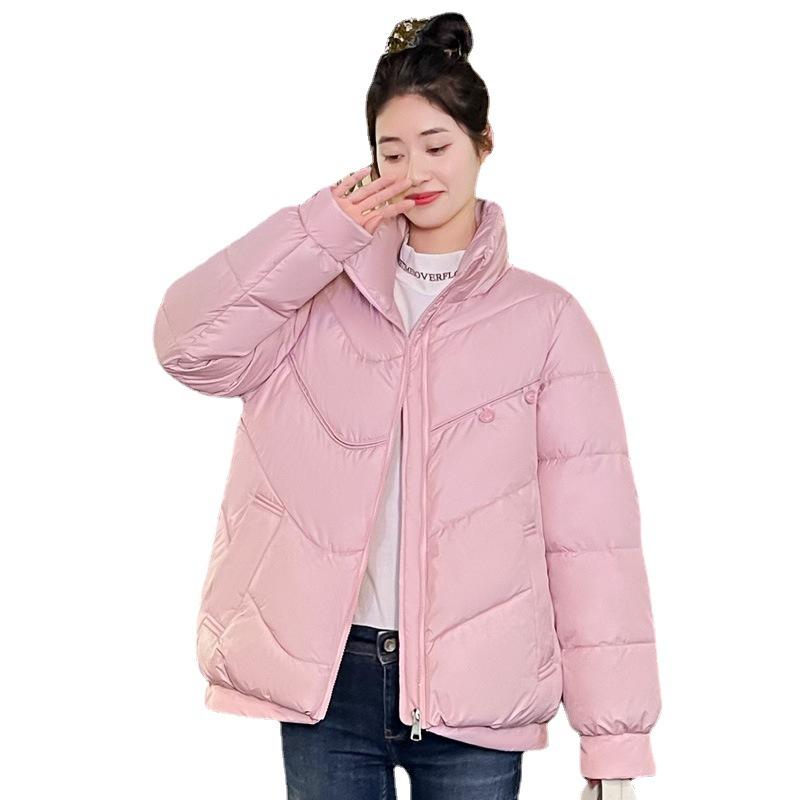 

Корейская короткая куртка на хлопковой подкладке, женское зимнее свободное пальто с воротником