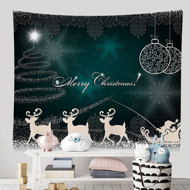 С Рождеством красный с Новым годом гобелен фон спальня гостиная персонализированная — фото 11