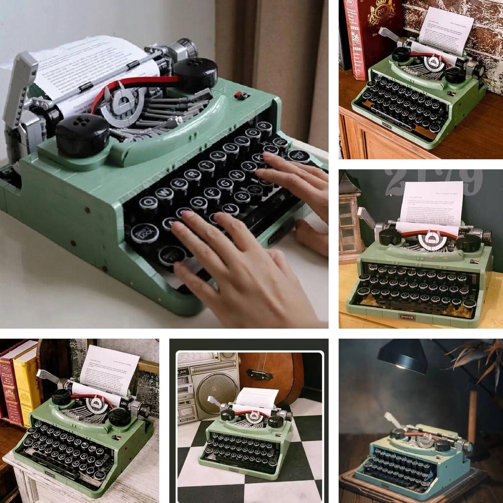 Retro Typewriter Building Block Set For Creative Play And Nostalgic Fun For Ages 7 To 14