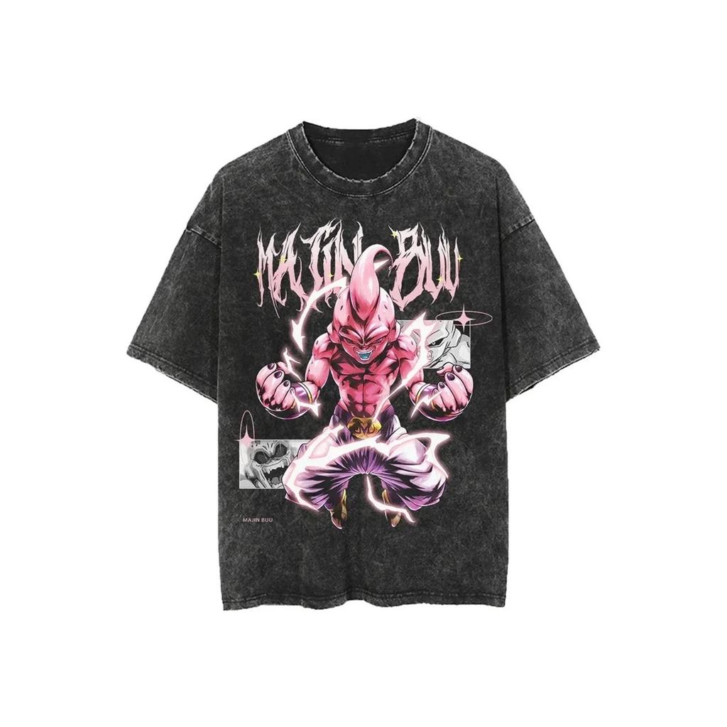 Anime Dragon Ball Cosplay Sprana Koszulka Bejīta Yonsei Nadruk Bawełna Krótki Rękaw Luźna Duża Codzienna Sportowa Koszulka Fitness Męska Odzież Harajuku