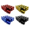 Packung mit 20 Schwarzen M12x1.5 M14x1.5 19mm 60 Grad Kegelsitz Acorn Radschrauben 35mm Länge