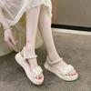 Fashion Ladies Shoes Pearl Open Toe Women's Sandals Low Price Sandal The Best Footwear On Sale Original Summer 2025 Offers Casual Shoe