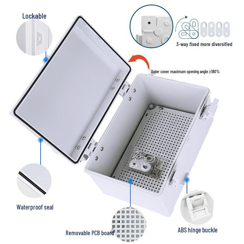 X Series Waterproof Junction and Splitter Box - Plastic Latch Box for Industrial Use