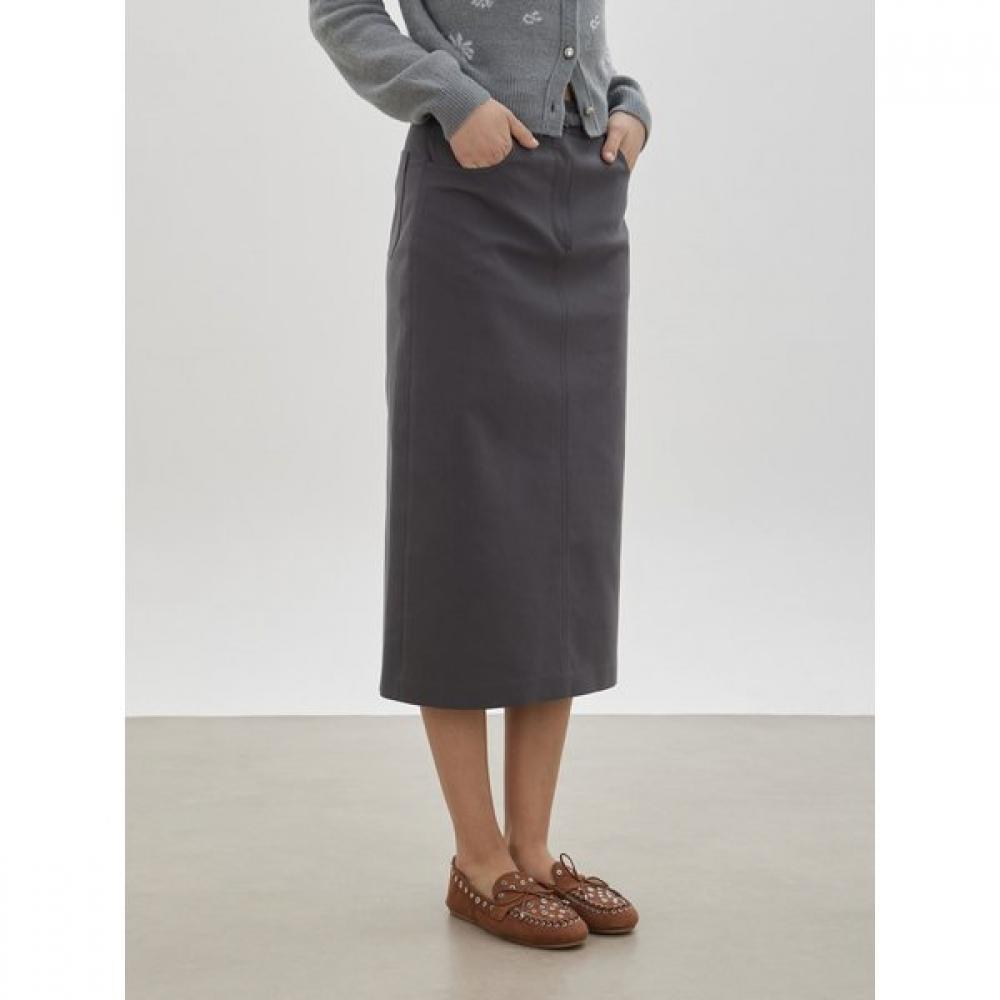 Cc Collect Belted Long H Line Skirt C261msd003