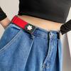 Elastic Waistband Jean Belt Christmas Tree Pattern Waist Belts Fashionable for Stylish Outfits
