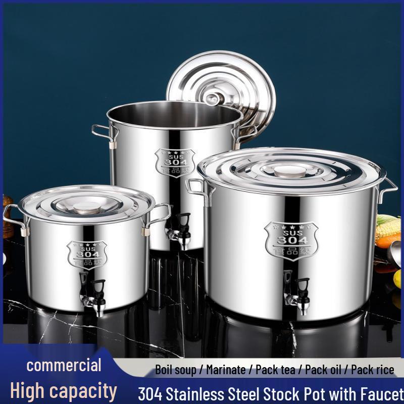 Extra Thick Stainless Steel Beverage Dispenser with Faucet